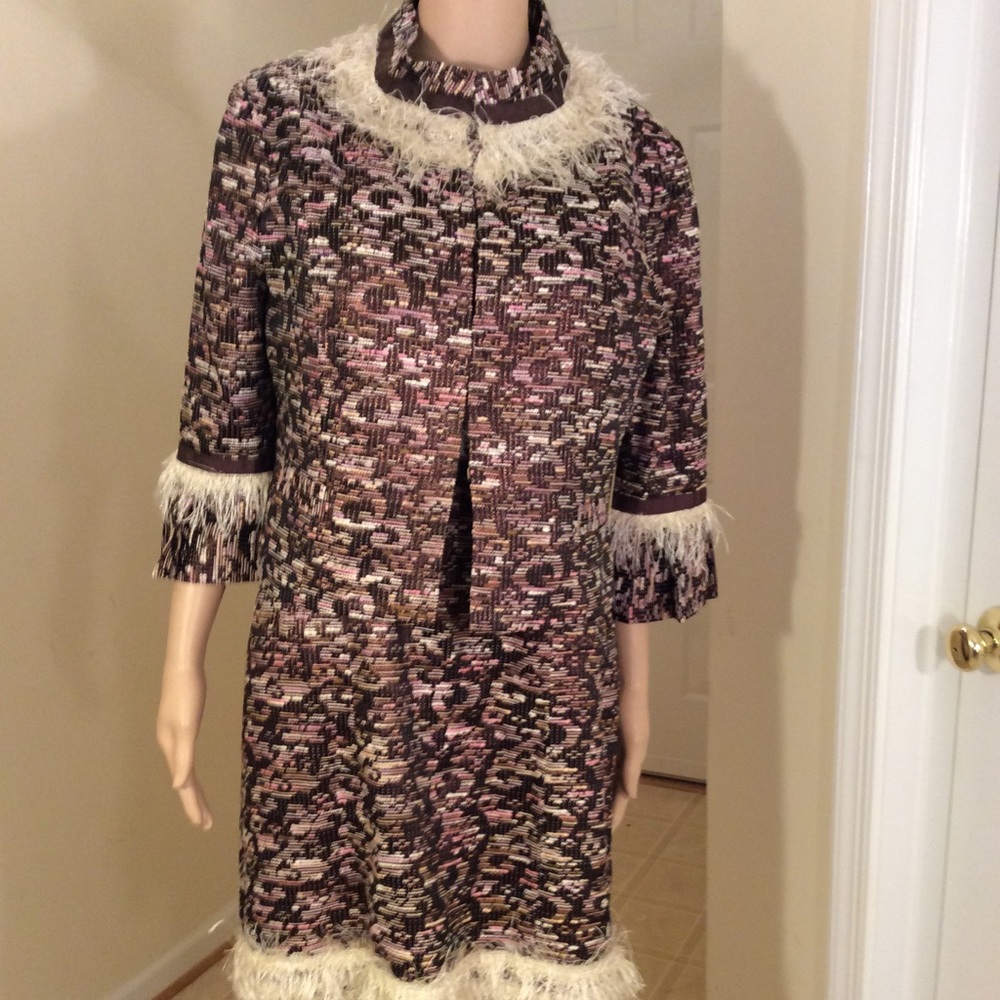 NWT 2 piece Aysha tweed dress set